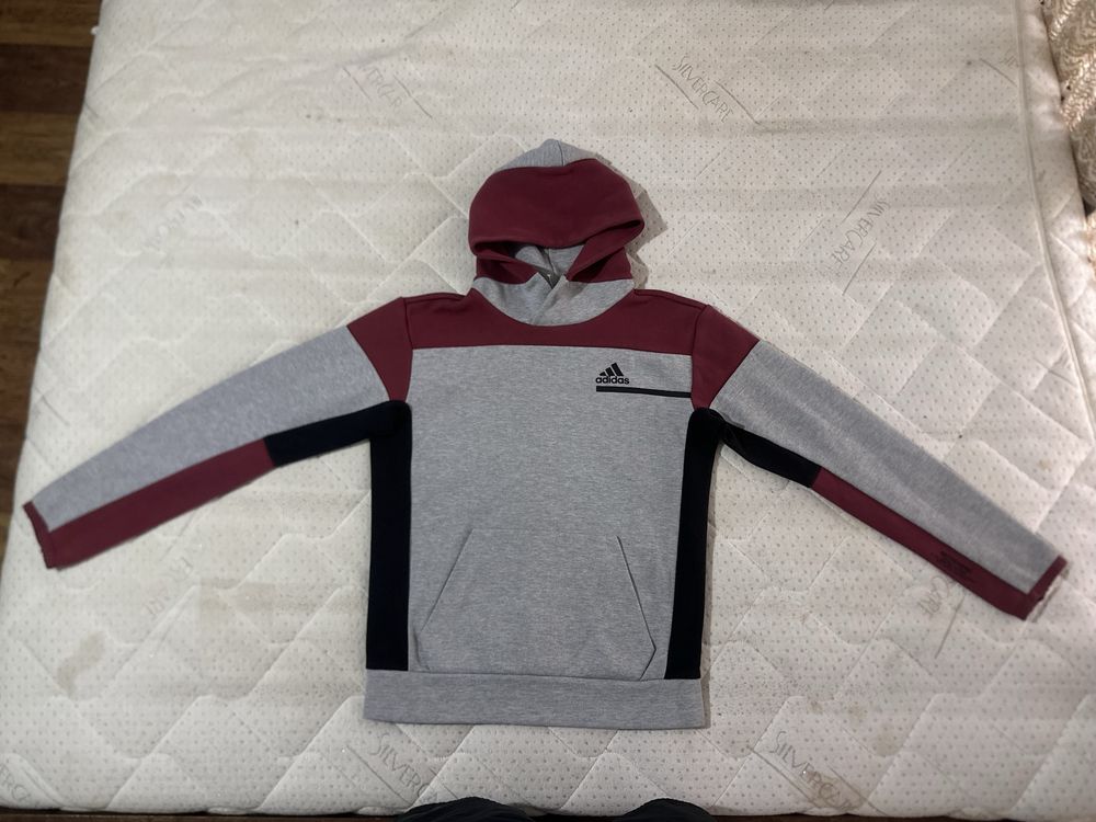 Adidas Z.N.E FZ GREY/LEGRED мъжки суичър