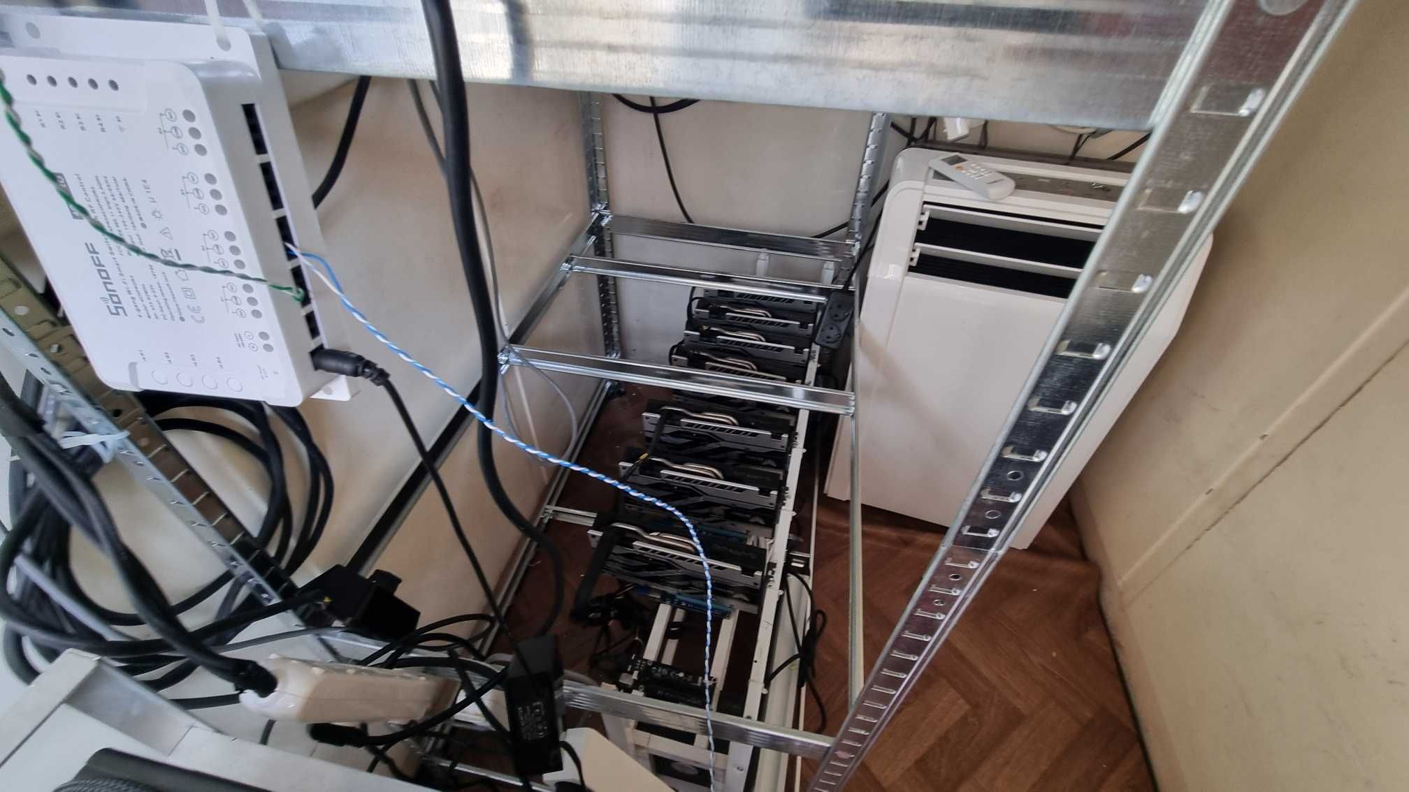 6x 570 8GB Mining Rig Копачка за криптовалути