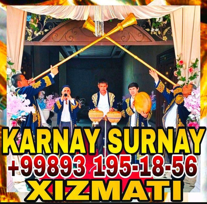 Karnay surnay doira nog'ora sadolari to'ylaringiz xizmatida