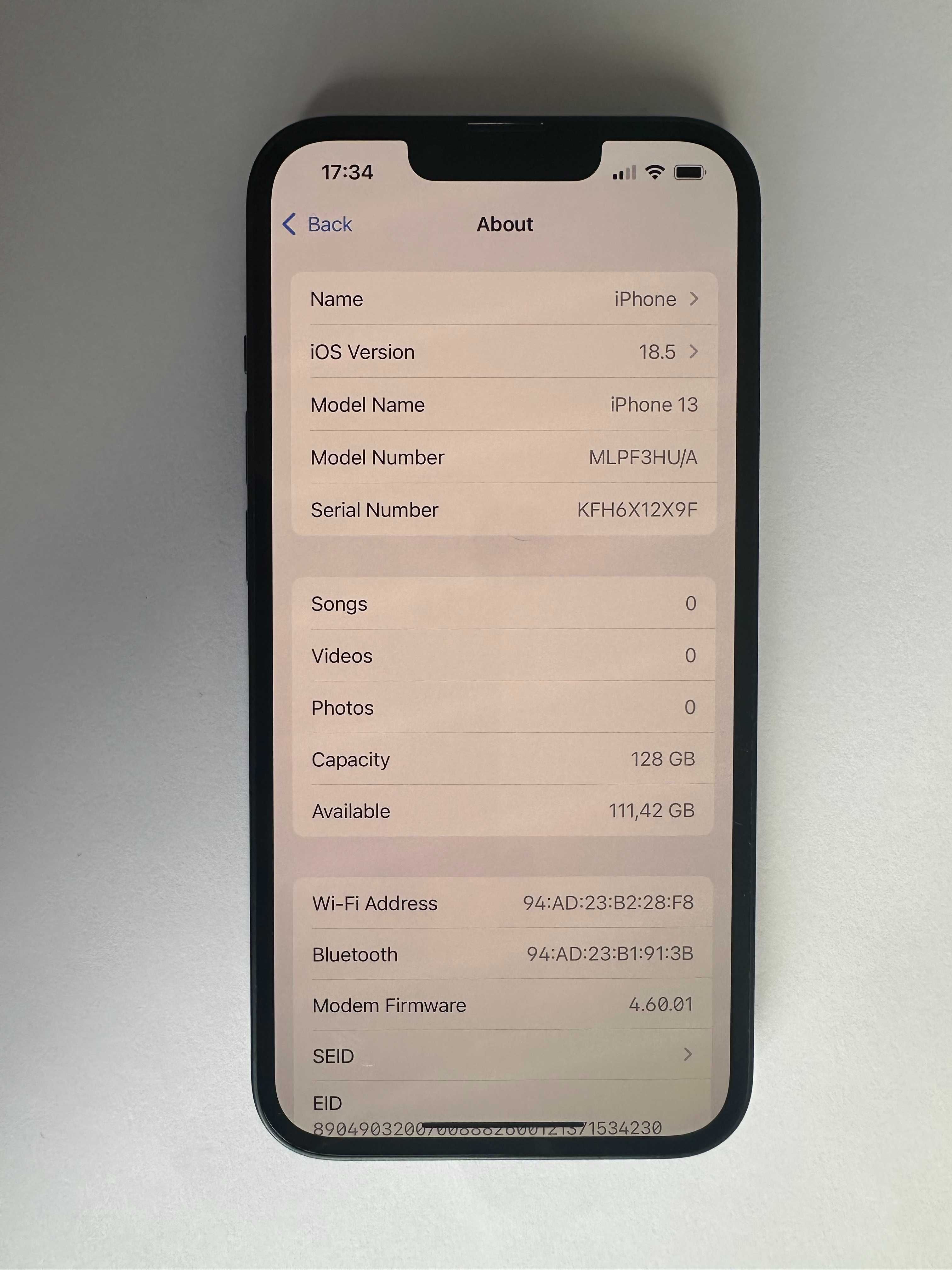 КАТО НОВ !!! iPhone 13 - Черен - 128GB - Отключен - 100% БАТЕРИЯ !!!