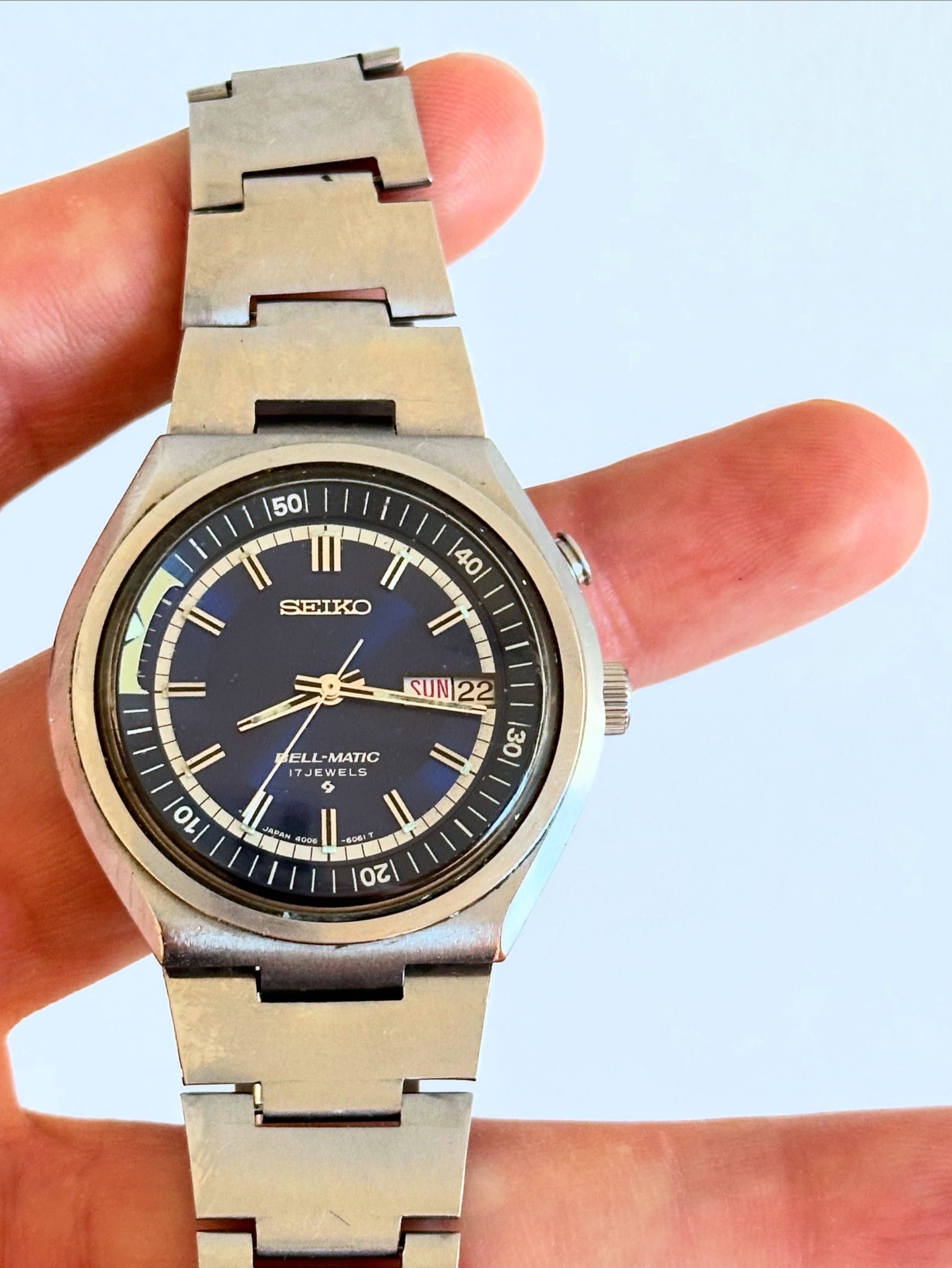 Seiko Bellmatic - 70s. Blue eye