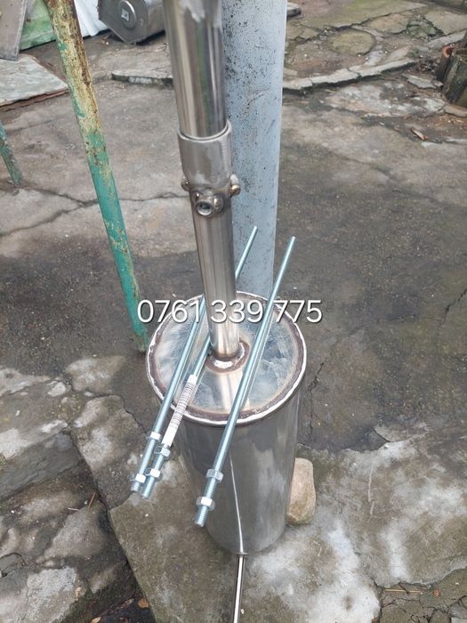 Cazan de făcut tuica confecționat din butoi de bere de inox alimentar