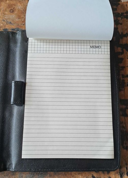 папка луксозна за документи кожена черна Марксман Marksman размер А5