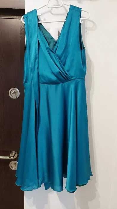 Rochie de ocazie, Turcoaz, Marimea 46, purtata o singura data