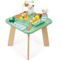 Дървена маса с активности Поляна Janod, детска дървена маса за игри