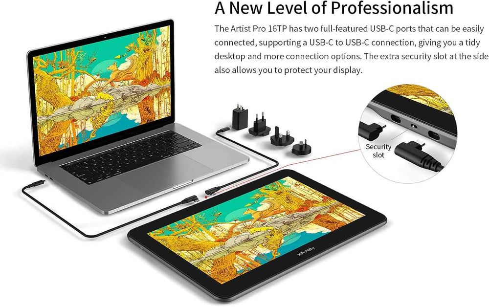 Tableta grafica XP-PEN Artist 16 PRO TP, 15.6" 4K UHD 3840 x 2160