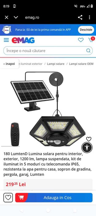 Lumina solară superba NOU