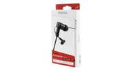 Casti audio Hama Intense, In-ear, Microfon, Cablu plat, NEGRU SAU ALB