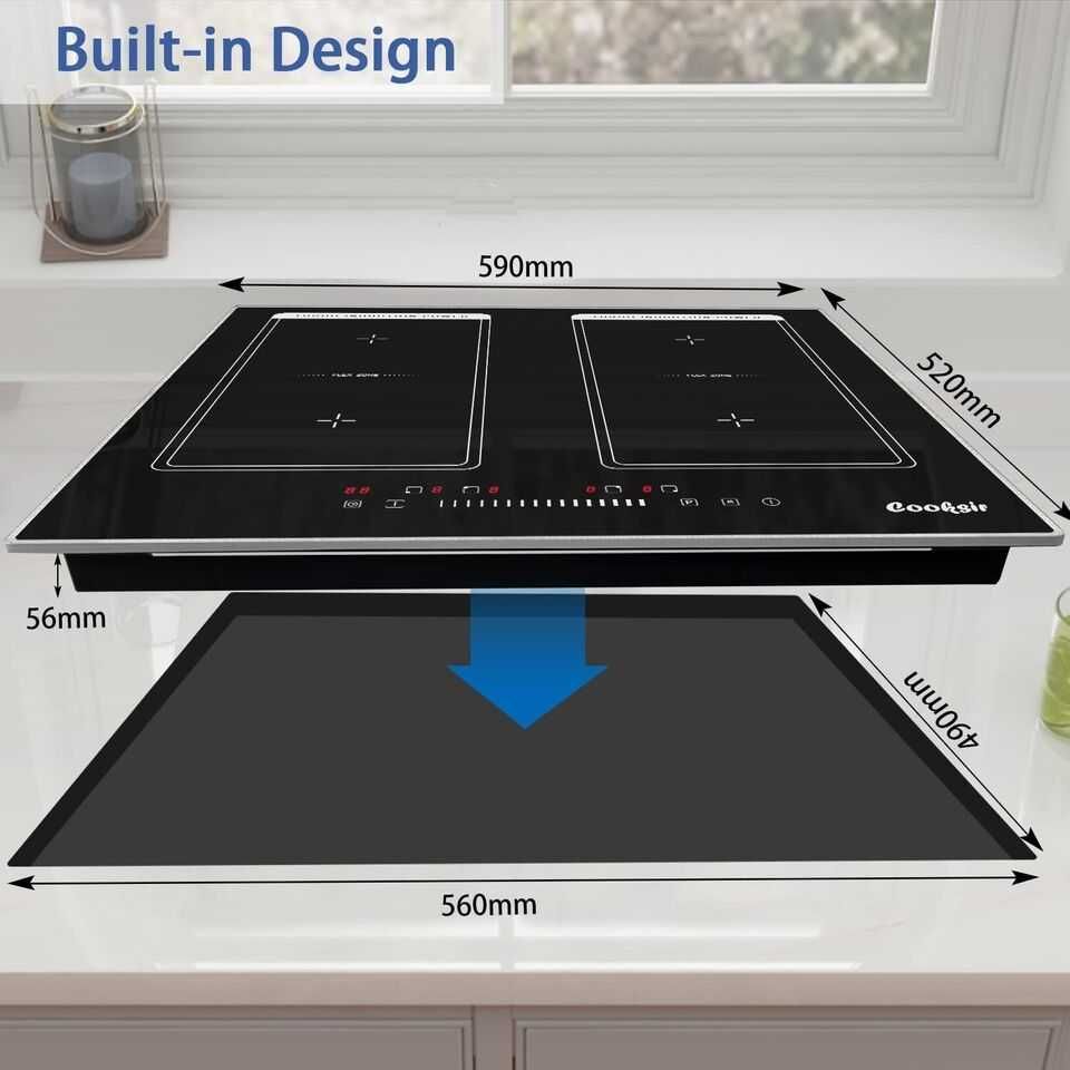 Индукционен котлон SINGLEHOMIE TWO Flexi-zones Hob 1IXFD006