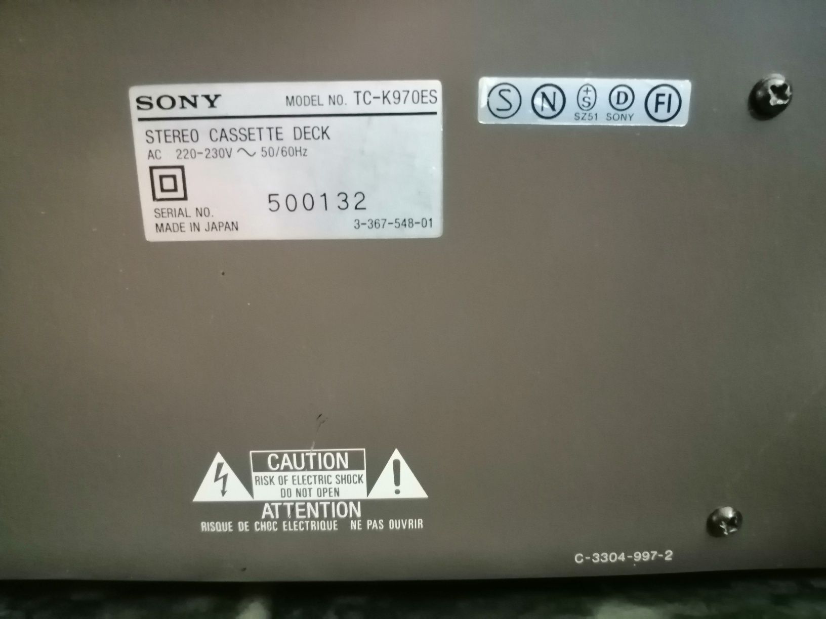 Sony tc k970es касетъчен дек