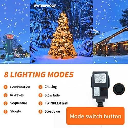 Нови Водоустойчиви Градински светлини 20 метра Лампи градина двор