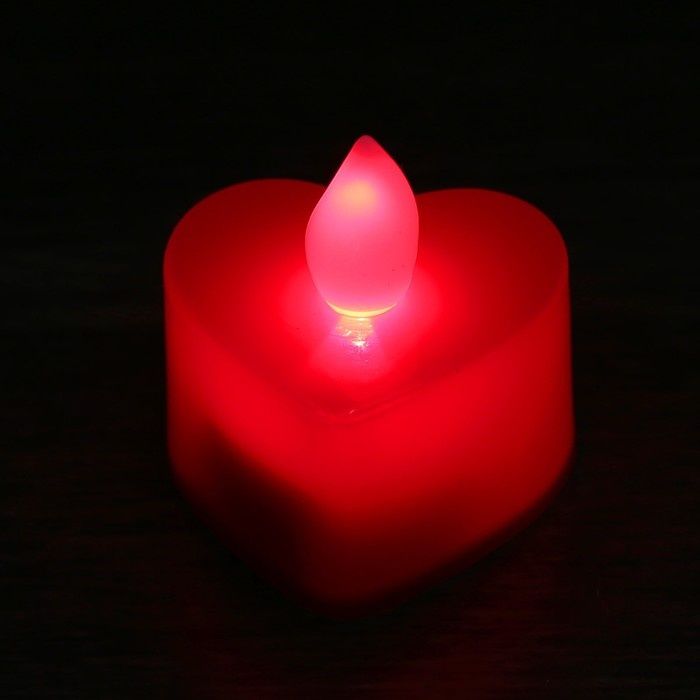 Романтические светодиодные свечи в виде сердца