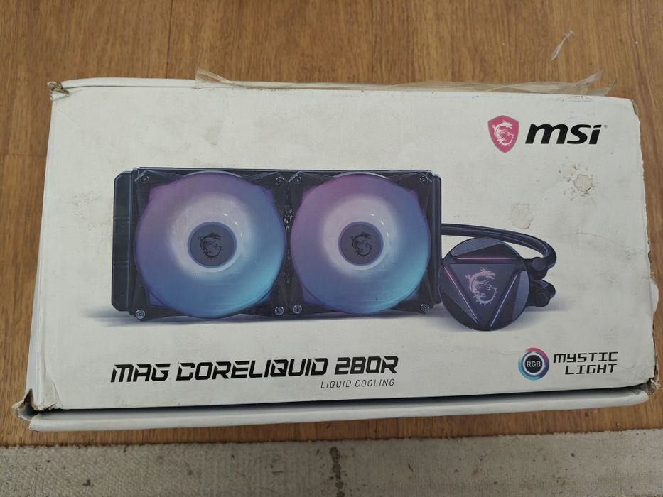 Cooler procesor MSI MAG CoreLiquid 280R, ARGB Mystic Light, 280mm