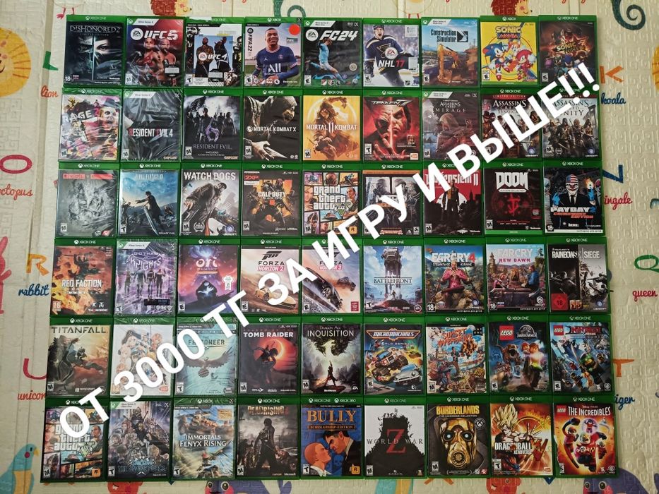 Xbox one и series x игры на дисках
