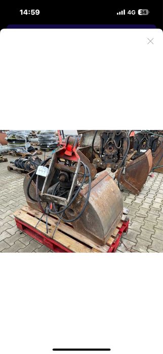 Cupa hidraulica cu rotator pentru macara sau mini excavator