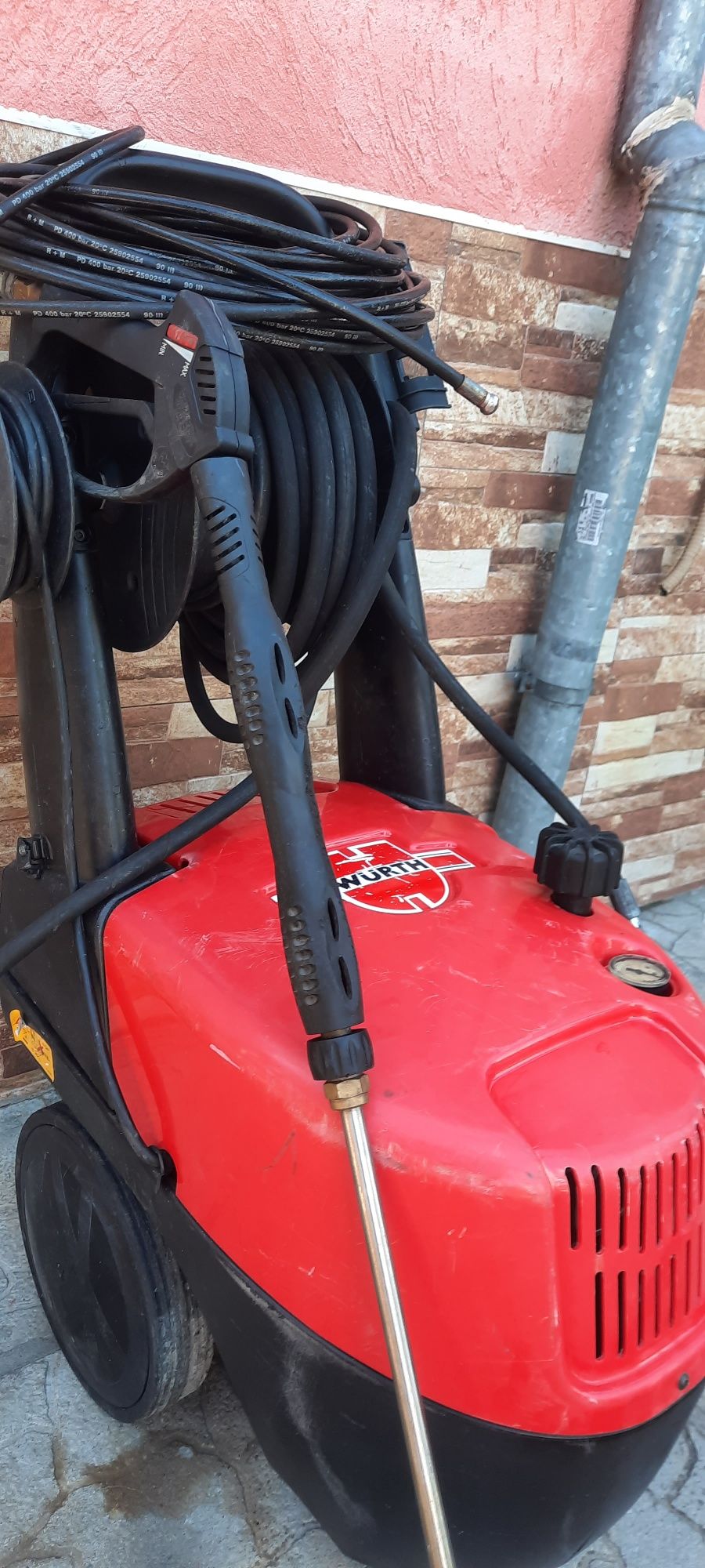 Водоструйка Wurth 160bar12/min220V Машина за Отпушване на канали