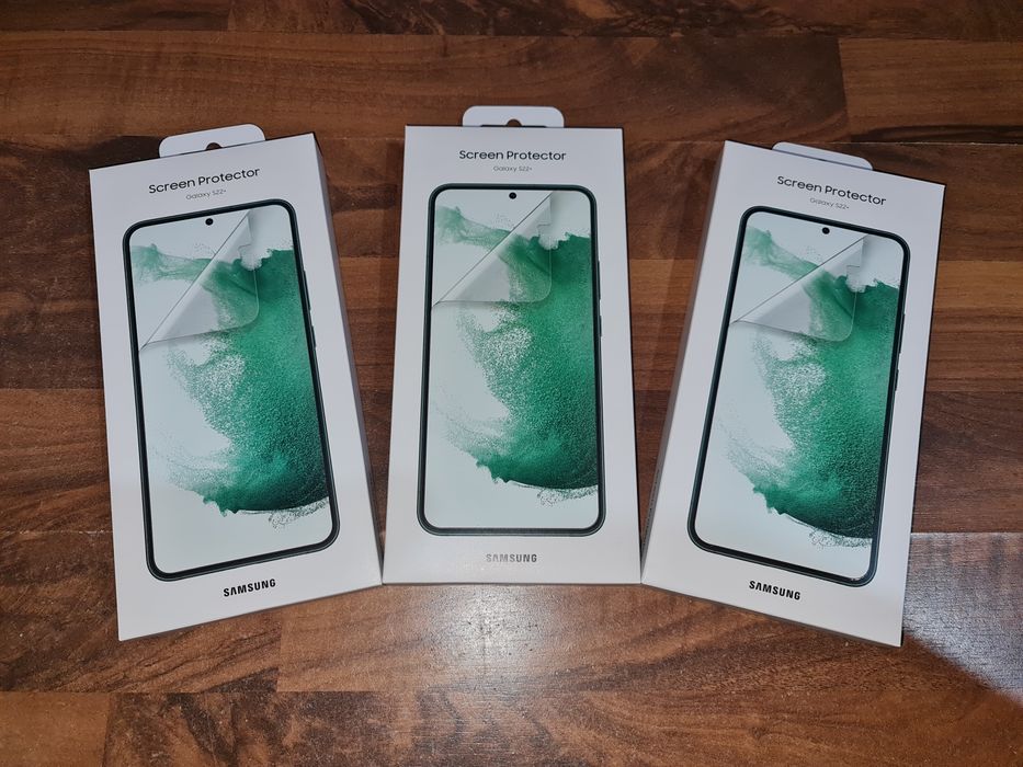 Folie silicon full cover originala Samsung S22+ S23 Plus S24+ 2 bucati