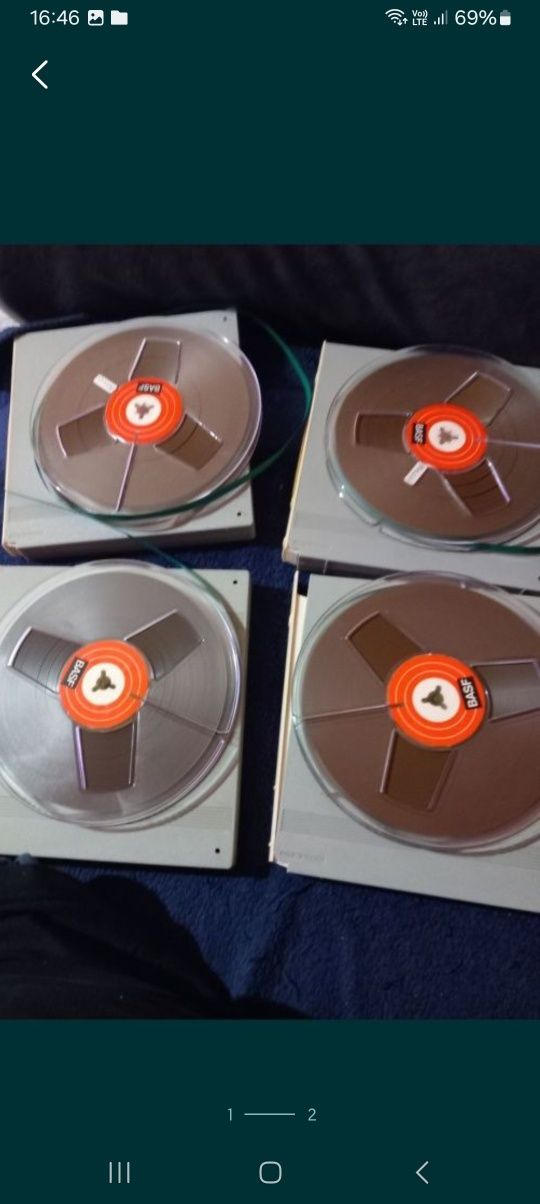 Benzi magnetofon 18cm agfa basf scotch muzica disco 80