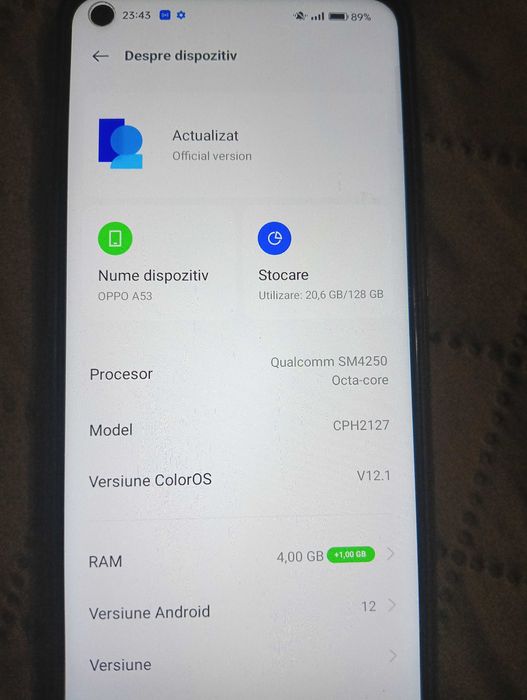 Oppo A53 folosit