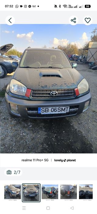 Piese chiuloasă bloc jante ușa cardan kit pornire far Toyota rav4 2003