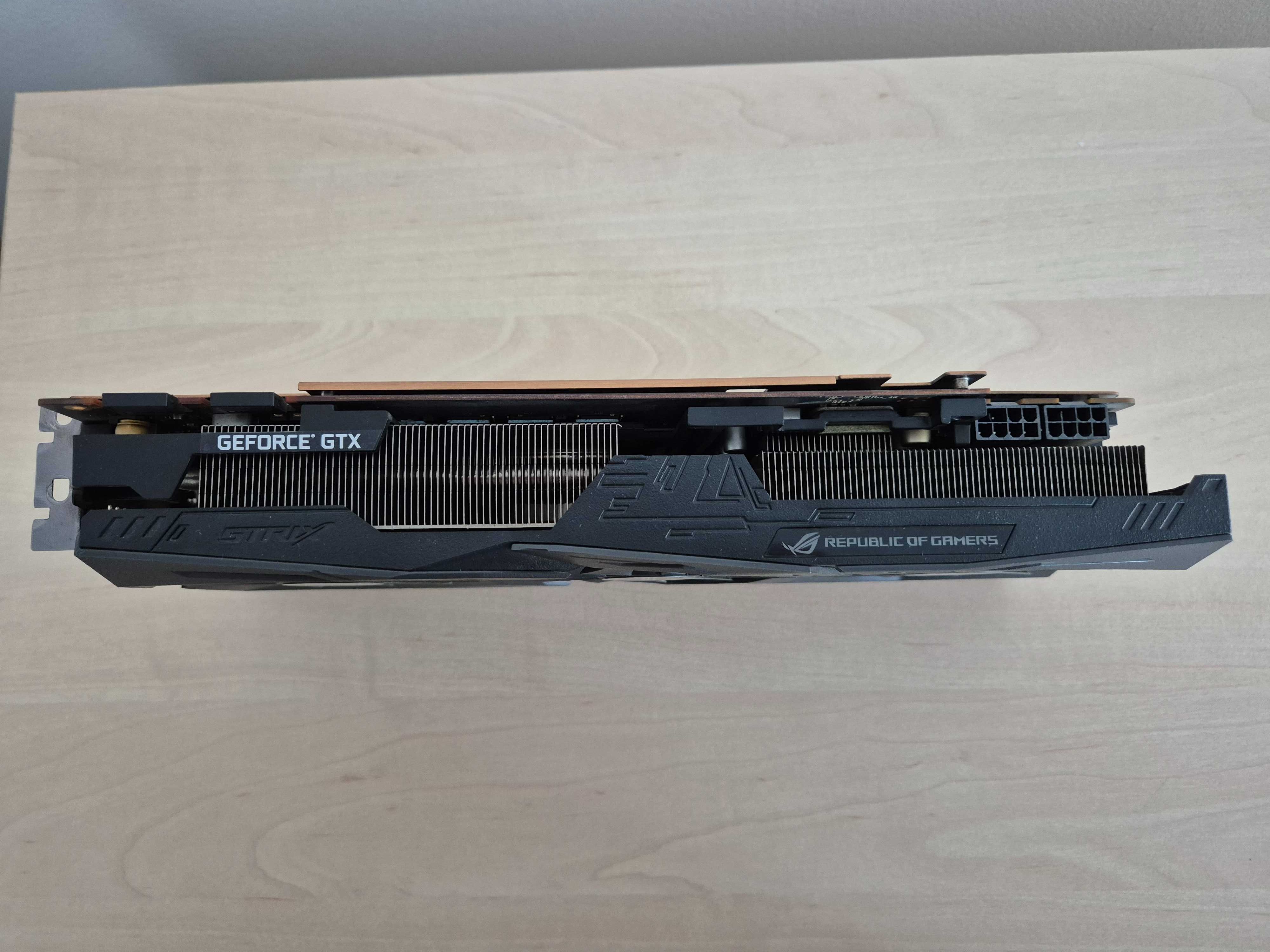 Видео карта ASUS STRIX GeForce GTX 1080 Ti 11G с тест FureMark клип