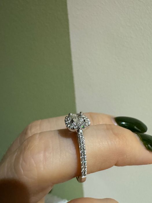 Inel aur cu diamante naturale