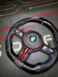 Volan M BMW CARBON / LED / Vibratii / Incalzire / DISTRONIC! SERIA F/E