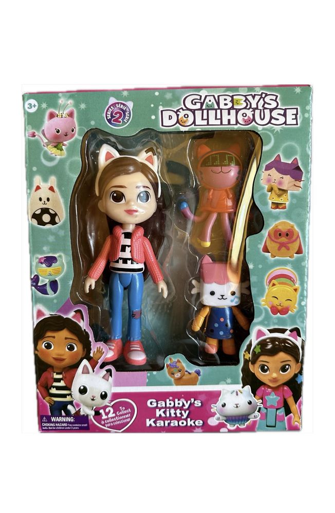 Set de joaca cu 3 figurine cu personaje din Gabby’s Dollhouse, NOI