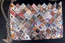 Geanta handmade din hartie plastifiata