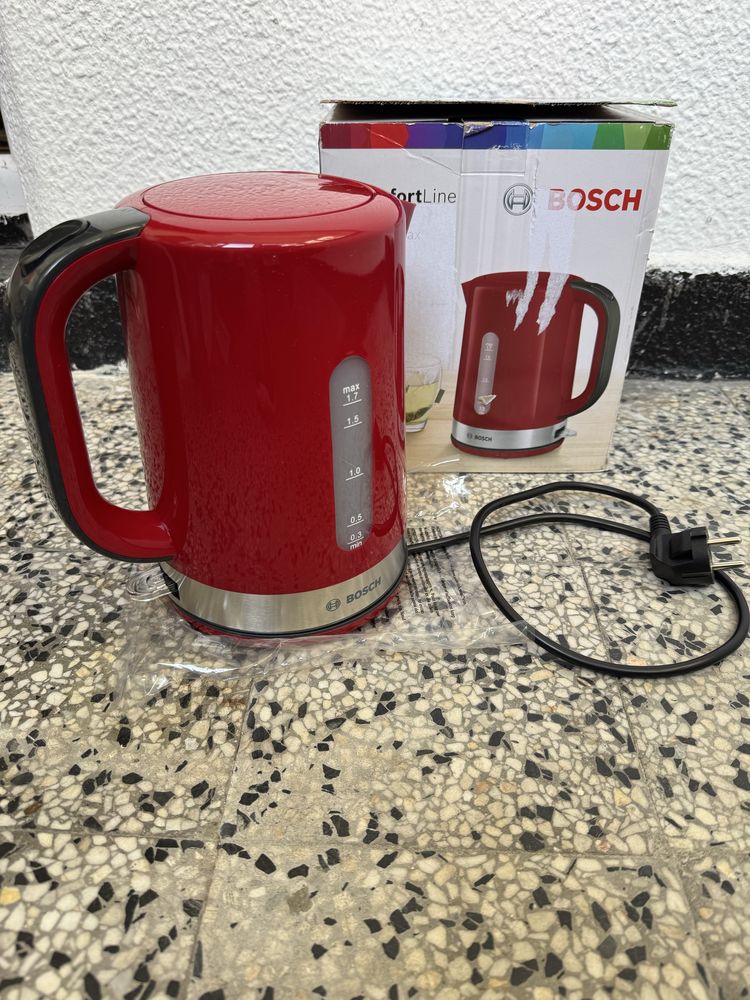 Електрическа Кана Bosch TWK6A514/01, 2200W, 1.7л, Неръждаема Стомана!