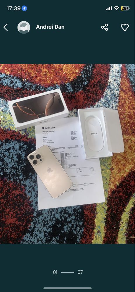 Iphone 16 Pro Max inca in garantie