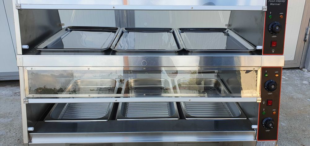 REDUS Vitrina electrica calda uriasa 2 ETAJE tip KFC TRANSPORT GRATUIT