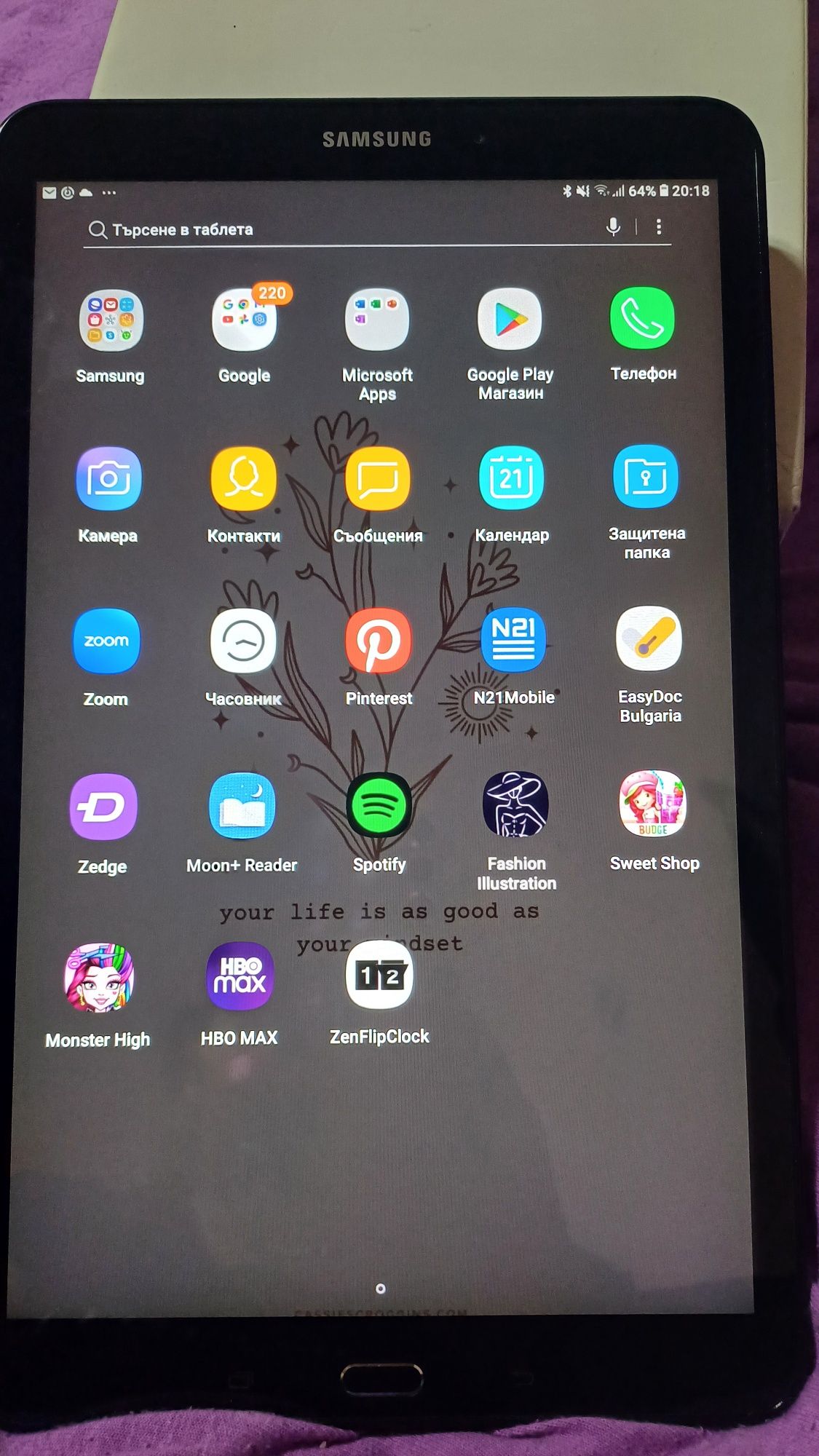 Samsung tab A6 на  10 инча