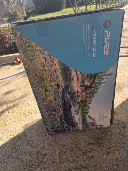 Надуваем кану каяк двуместен