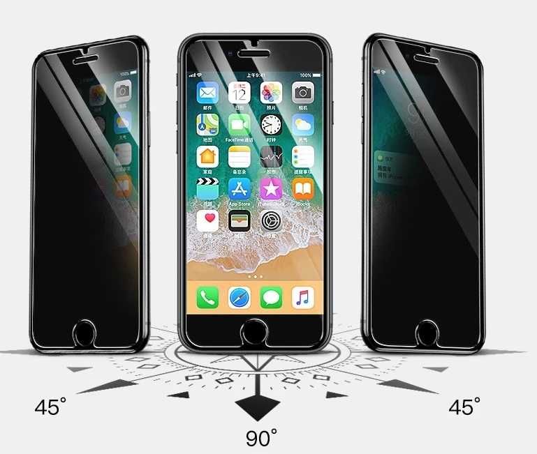 Folie sticla Privacy pentru Iphone X ; Xs ; Xs Max ; Xr