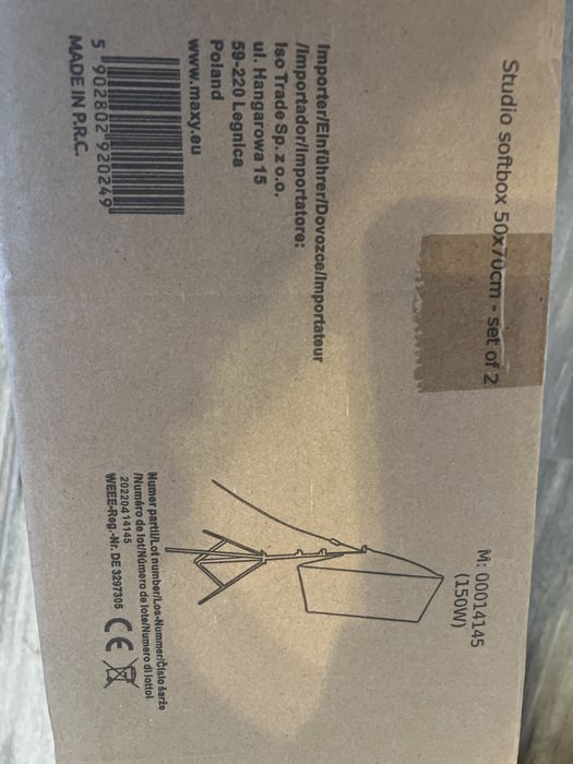 Set 2 Softbox Studio 50x70cm + becuri 85W – Ca nou – Foto/Video