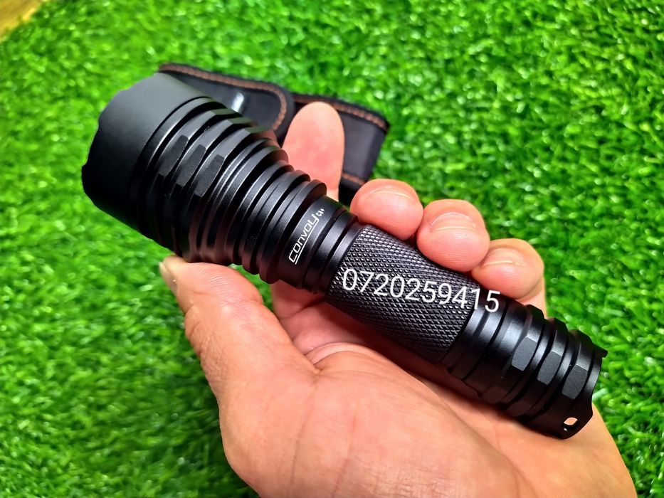 Lanternă puternică Vanatoare Convoy C8+ cu LED SFT40, 6500K, 2000LM