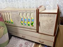 Детская кровать со шкафчиком