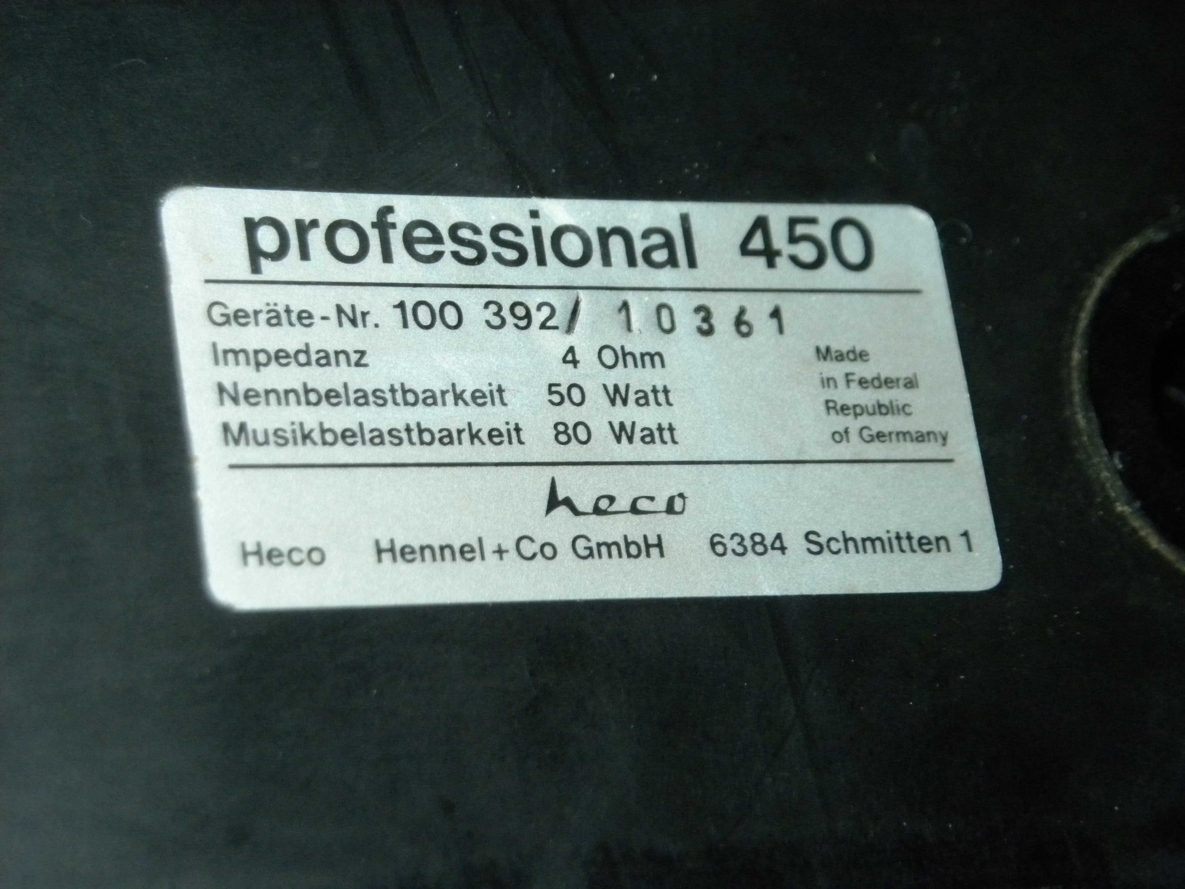 Heco Professional 450 - 50/80 Watt / 4 Ohm
