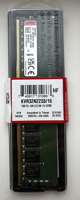Оперативная память Kingston KVR32N22S8/16 16Gb DDR4