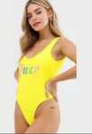 Бански Juicy Couture в жълто XS