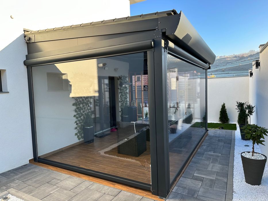 Rulouri Folie Transparenta Casetate cu Ghidaje.