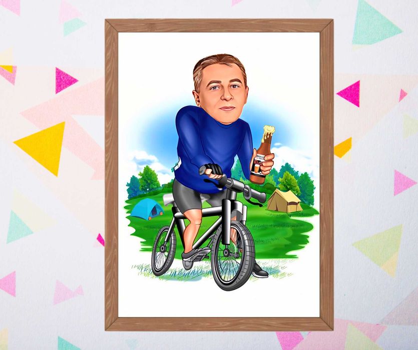 Tablou Portrete Caricaturi Cadouri Personalizate / Cadou Barbati