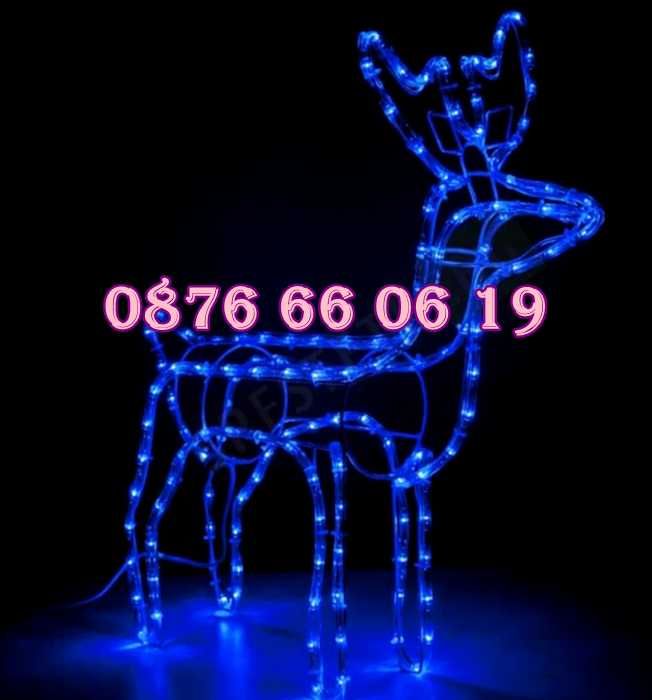 3 модела Коледен светещ елен, коледна украса, коледен елен