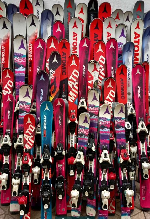 Schiuri copii 110cm  Nordica-clapari schi, casca bete ,set schi