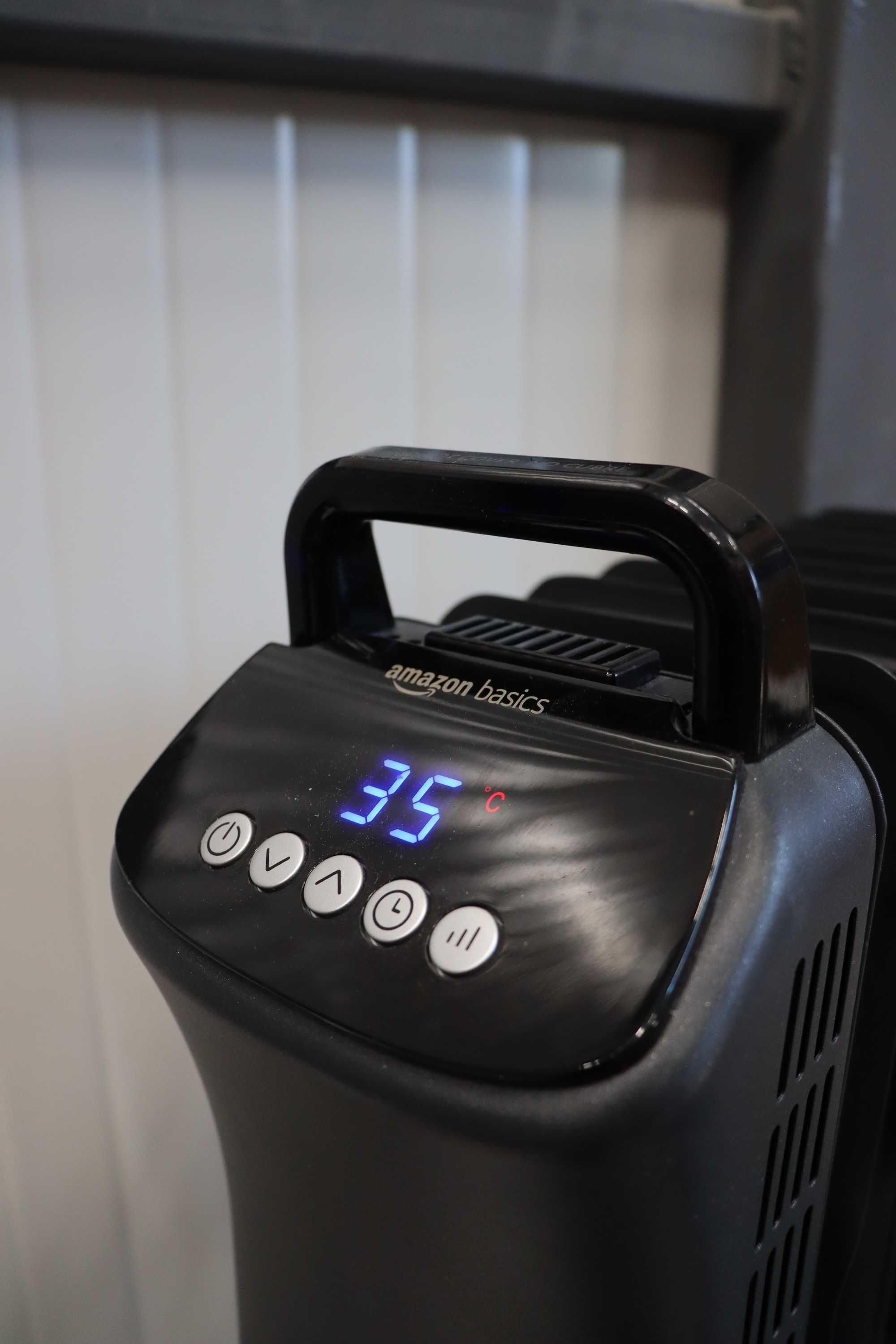 Дигитален маслен радиатор Amazon Basics с ECO функция, 2000W