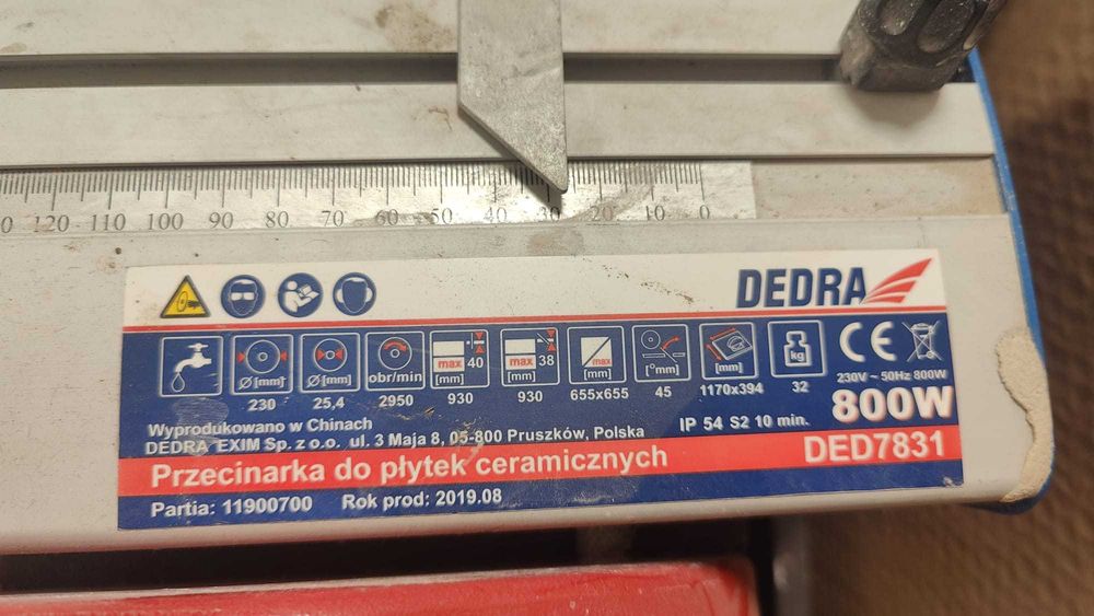 Masina electrica taiat gresie si faianta Dedra DED7831 800W