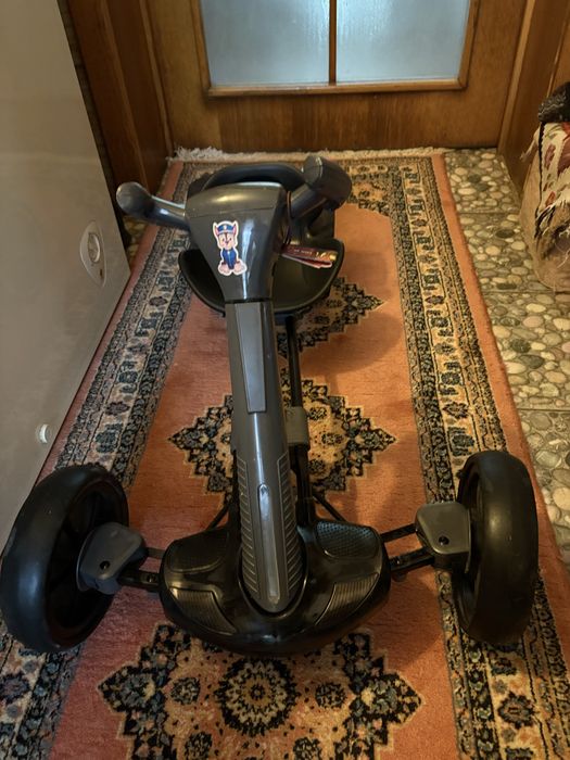 Kart Electric Pliabil Pentru Copii, 3-7 Ani, Negru, 12V, 4,5 Ah