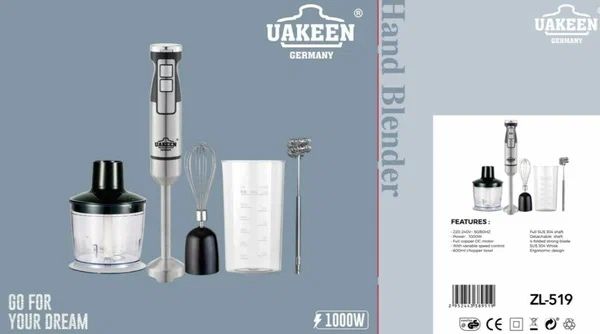 Погружной блендер "UAKEEN" ZL-519, мощность 1000 Вт