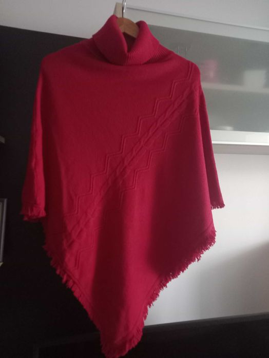 Poncho rosu, Miss Aless, mărimea 36- 38